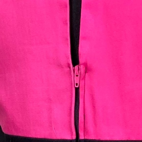 ๐B Darlin Eye-Catching Neckline Pink Black Sleeveless Cotton Dress - Picture 12 of 13